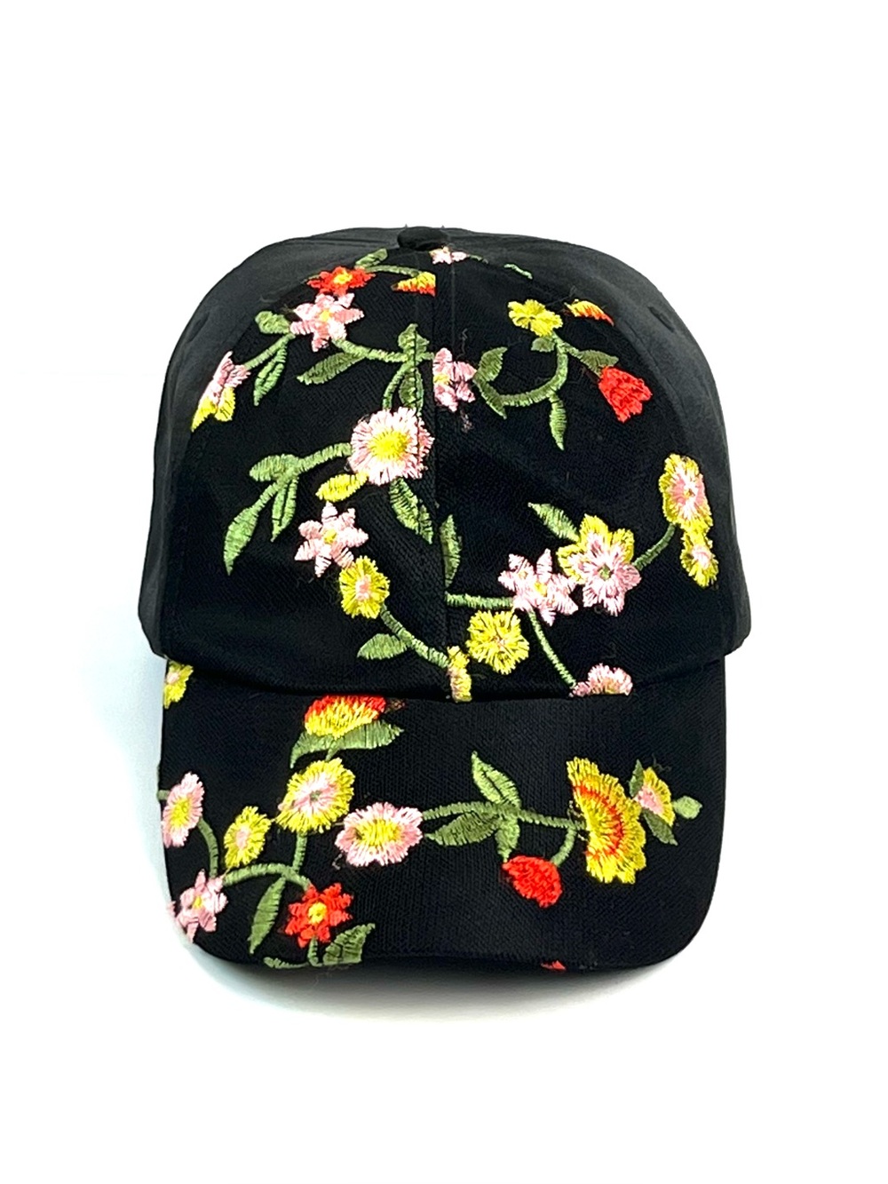 Torrid Black Floral Embroidered Baseball Cap Hiking Trucker Hat